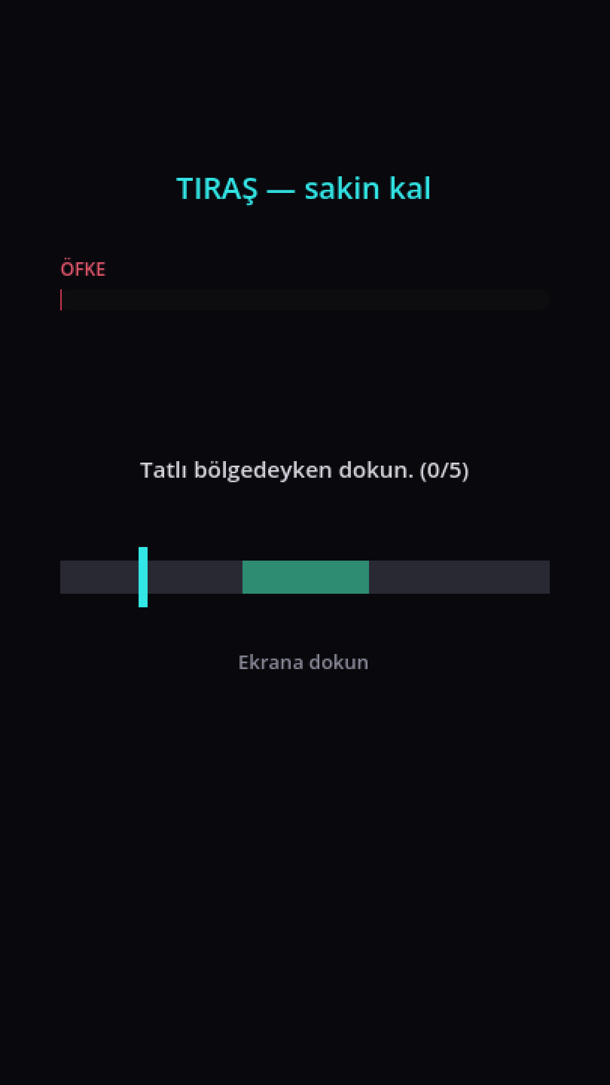 Tıraş mini oyunu