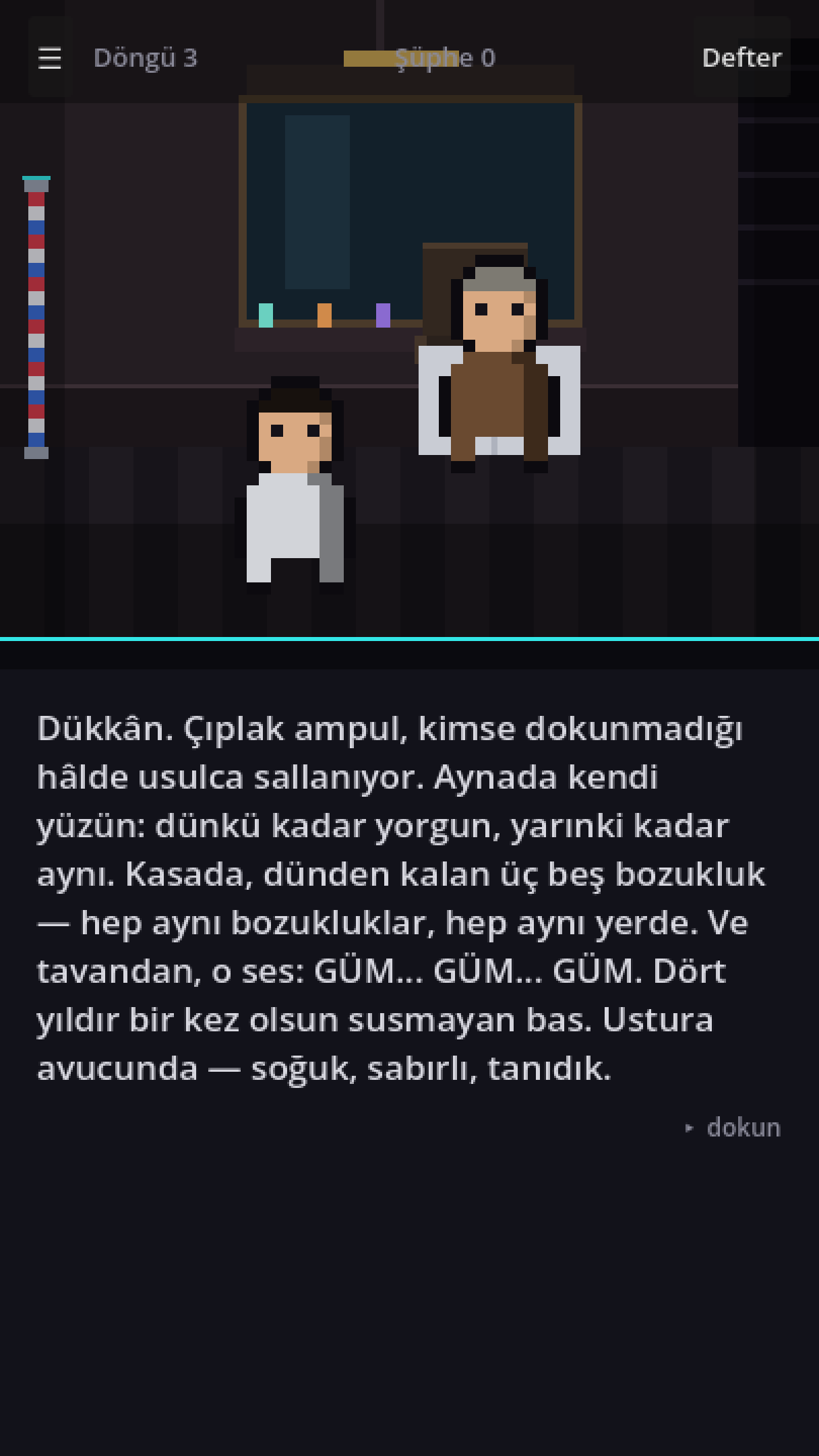 Berber dükkânı sahnesi